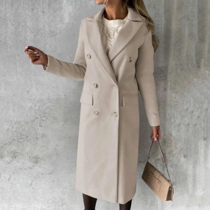 Christiane | Langer Mantel mit elegantem Look