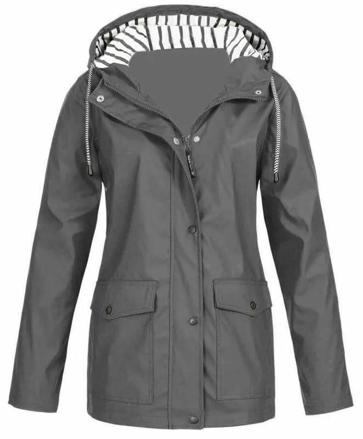 Ilektra | Elegante Langärmelig Wasserdicht KapuzenPullover