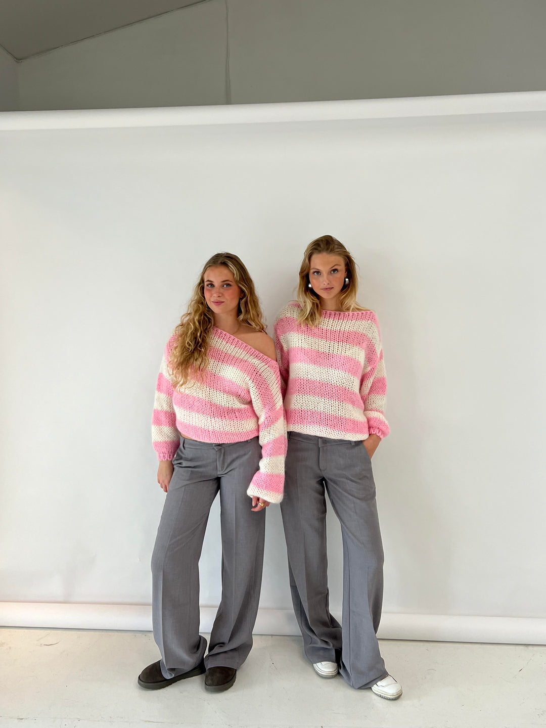 Alina | Lässiger gestreifter Damen-Strickpullover
