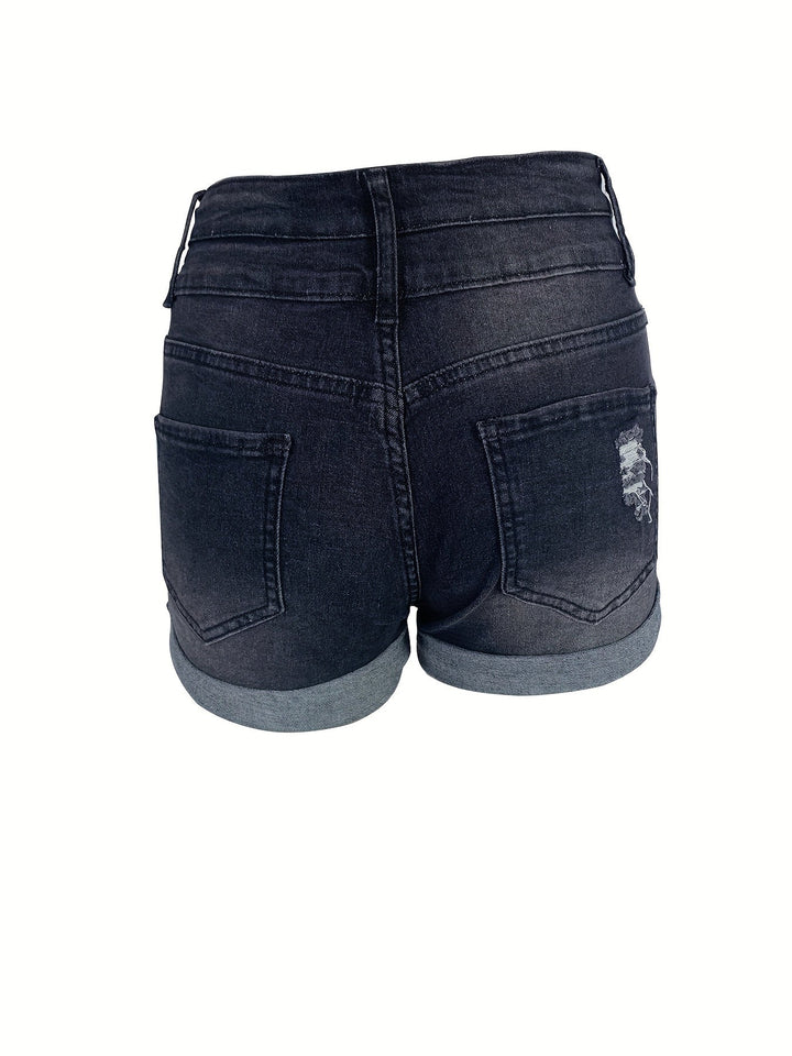 Sanne | Jeansshorts mit Stretch und Taschen