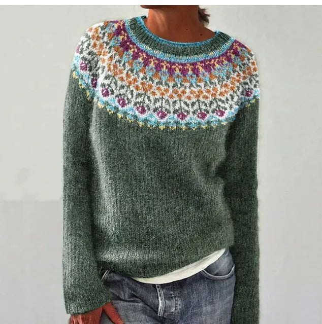 Rose | Retro-Herbstpullover mit einzigartigem Design