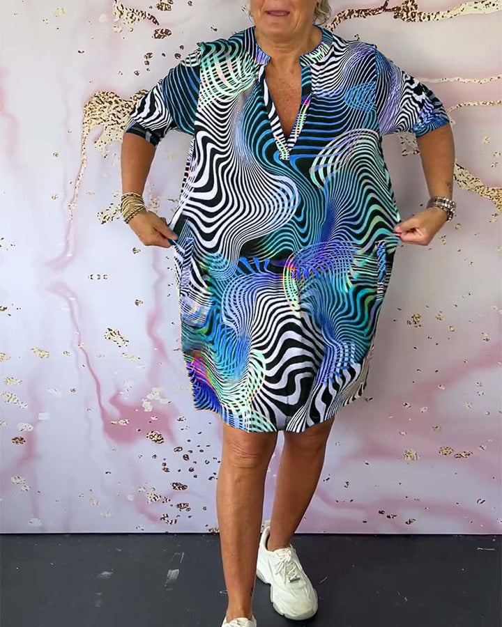 Linda | Sommerkleid mit buntem Printmuster