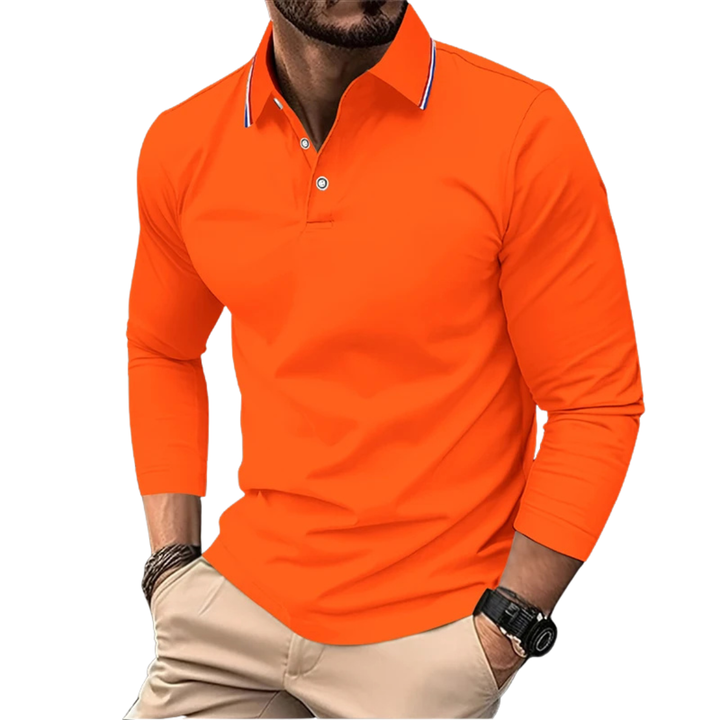 Rafael | Premium Polo Herren stilvoll mit kontrastierendem Kragen