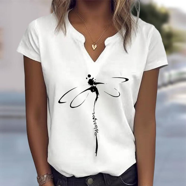 Luane | Kurzarmshirt mit bequemem Print-Style