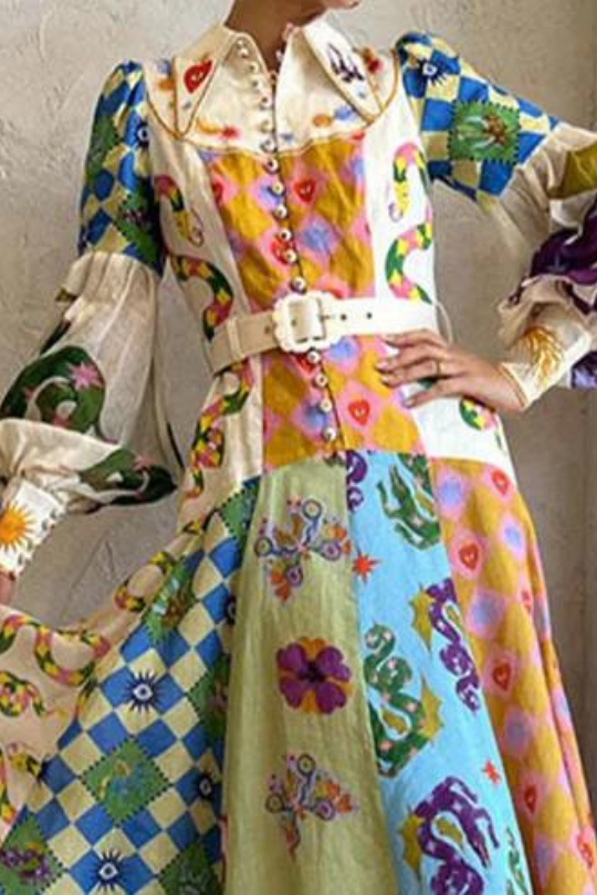 RICA | Kleid mit femininen Puffärmeln