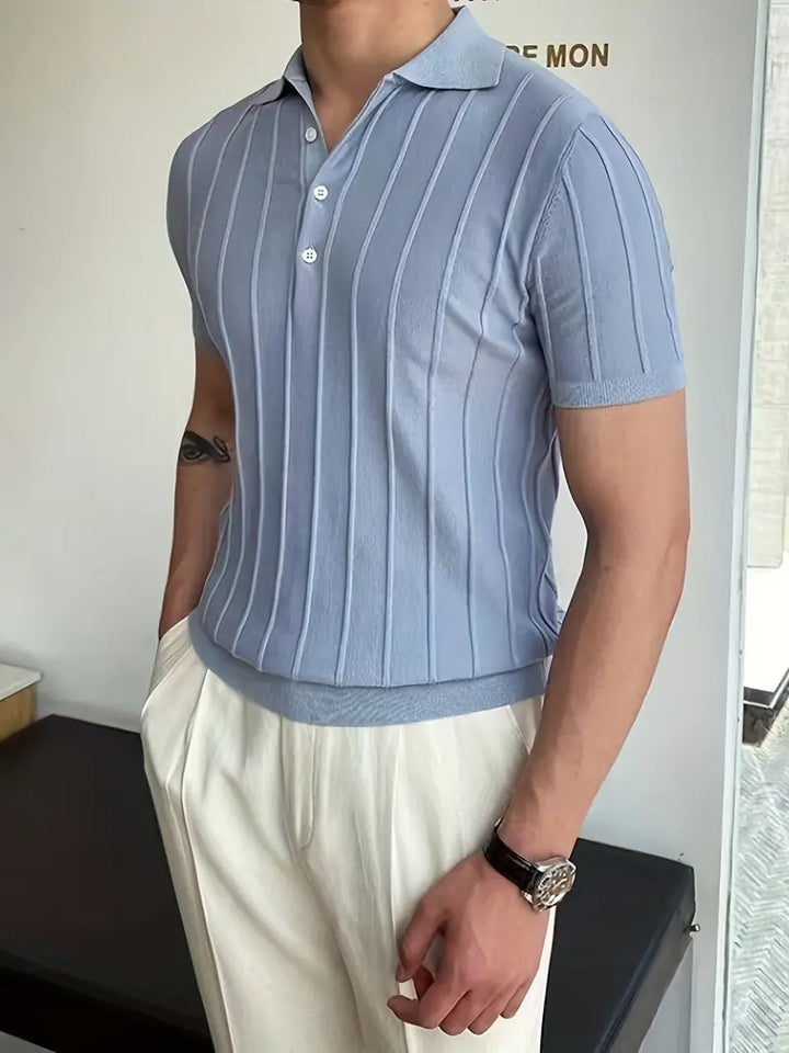 London | Vertikal gestreiftes Hemd für Herrenlook