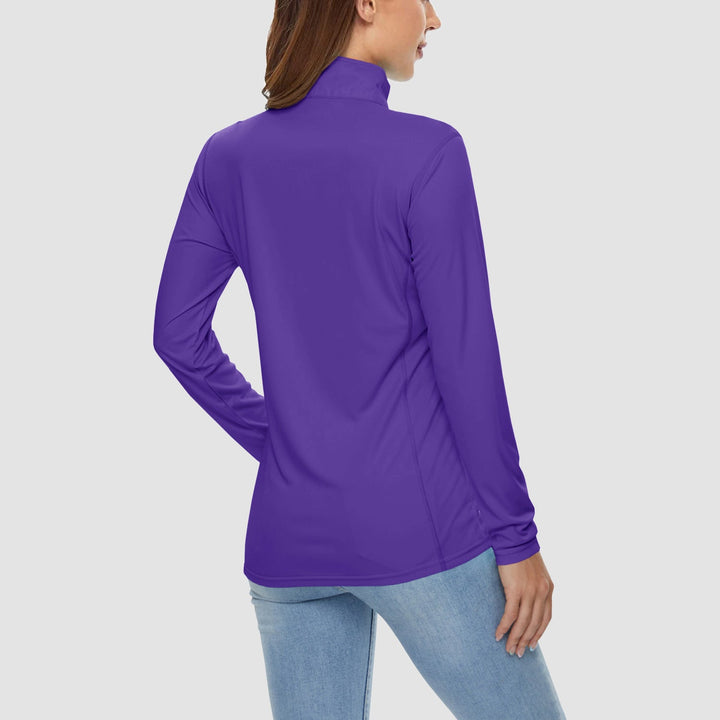 Damen Half Zip Quick Dry Shirt UPF 50+ für Sport und Freizeit