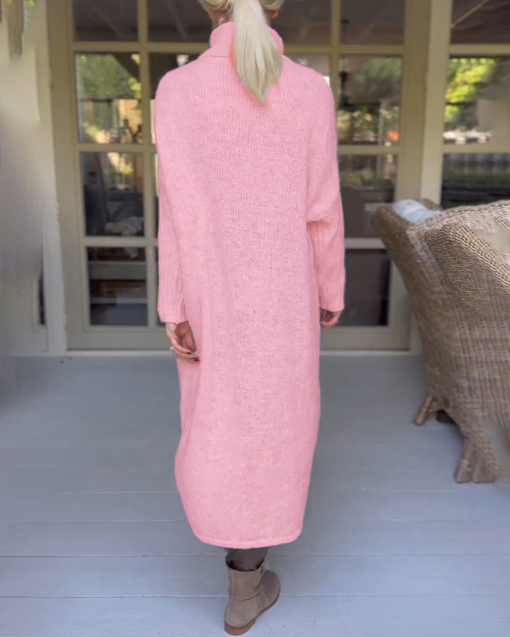 Hannah | Kuscheliger Pullover mit Stehkragen und Ärmeln