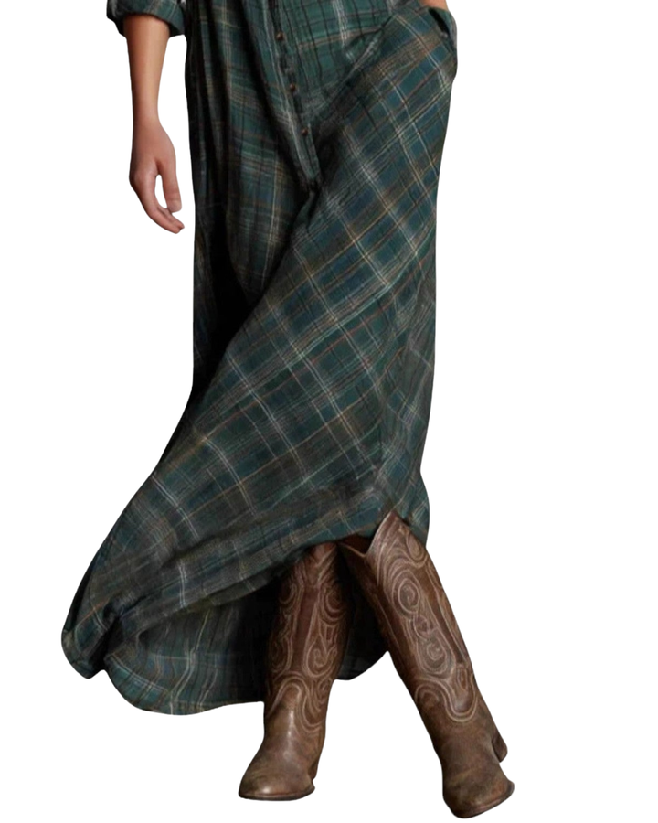 Mara | Elegantes Maxi-Hemdkleid mit Gürtelakzent