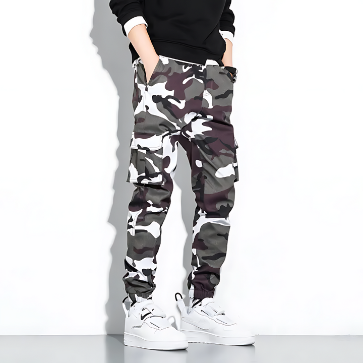 Jonas | Camo Cargo Hose Herren Komfort Fit