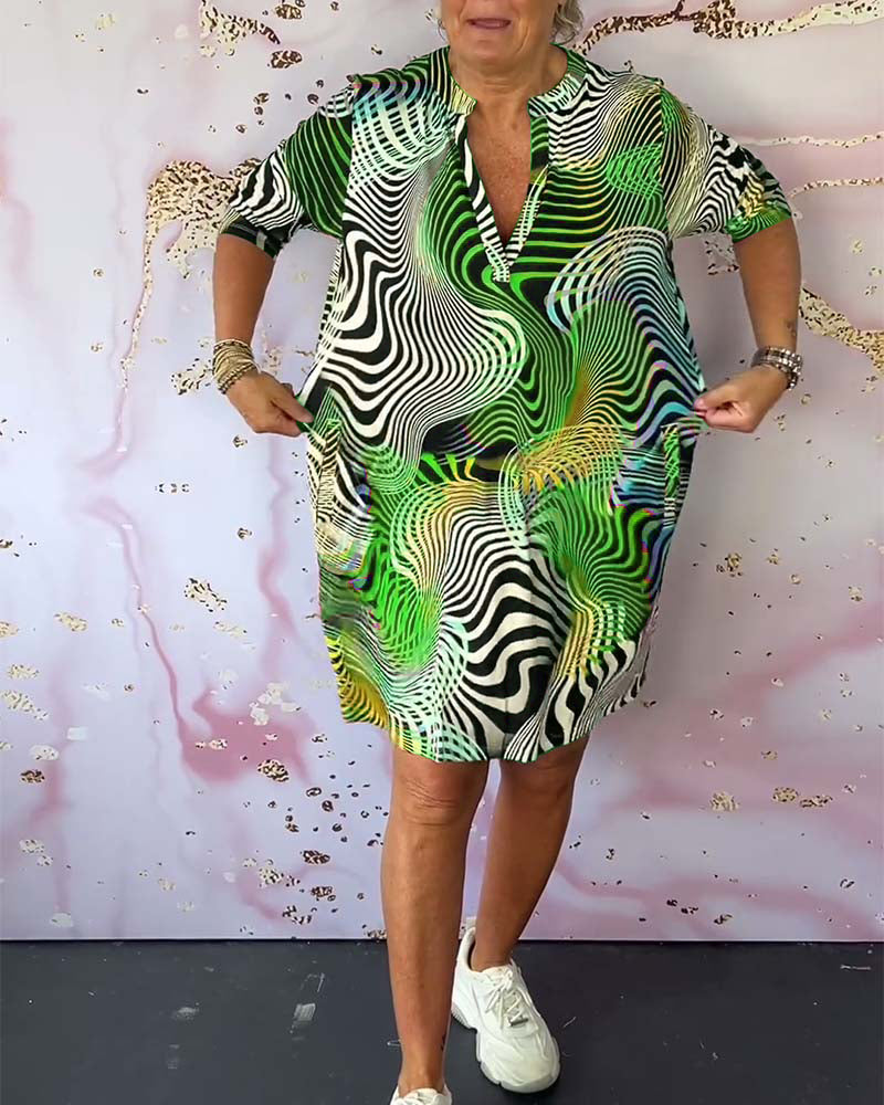 Linda | Sommerkleid mit buntem Printmuster