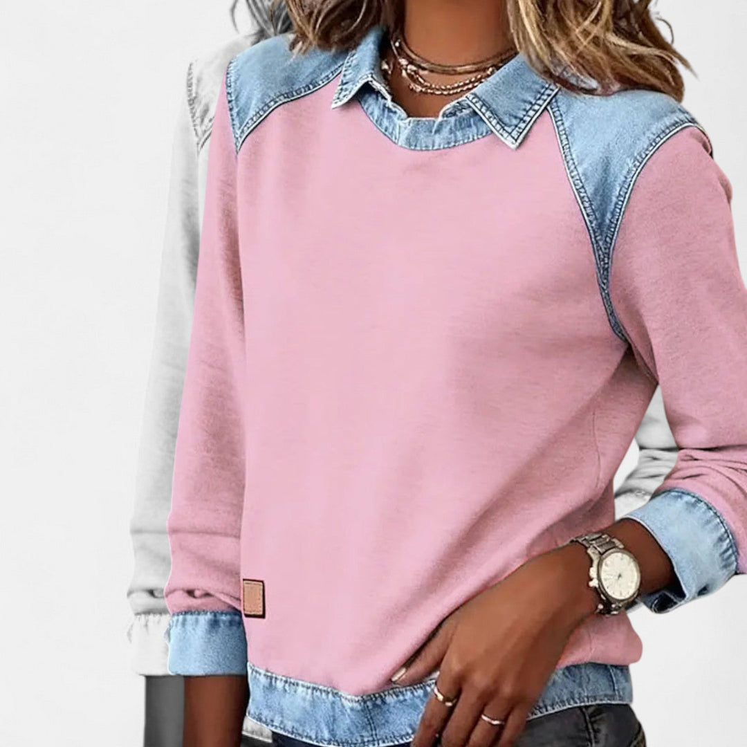 Lina | Modisches Damen Langarmshirt modern & chic