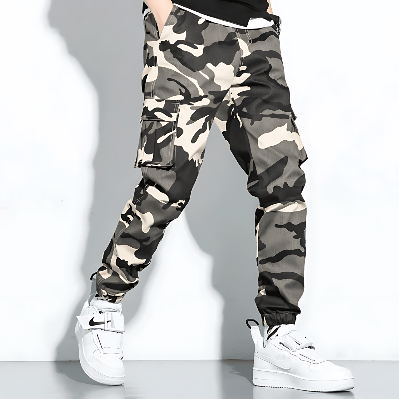 Jonas | Camo Cargo Hose Herren Komfort Fit