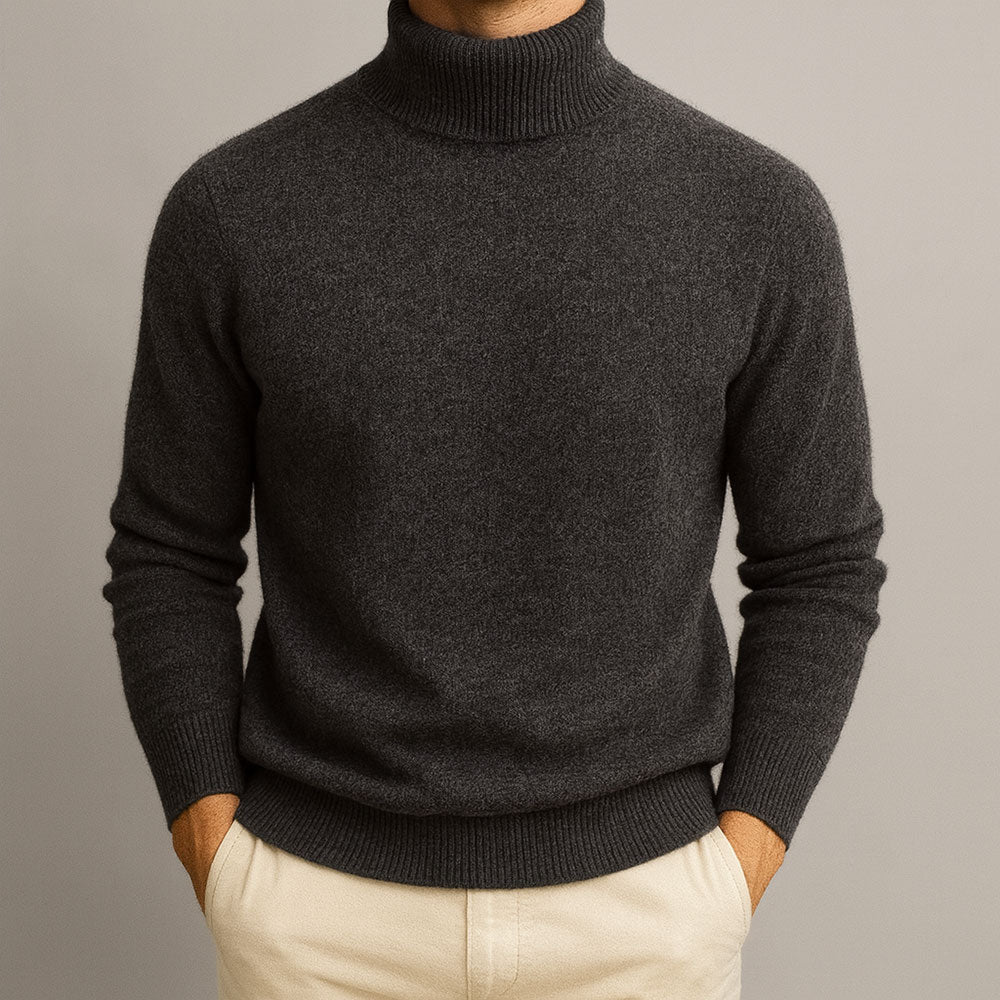 Markus | Pullover Herren hoher Kragen elegant & lässig