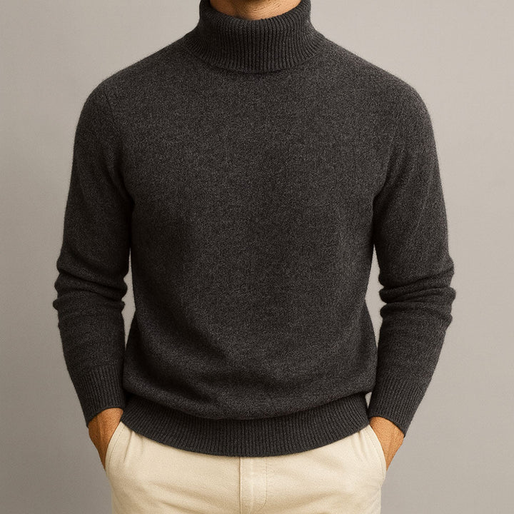 Markus | Pullover Herren hoher Kragen elegant & lässig