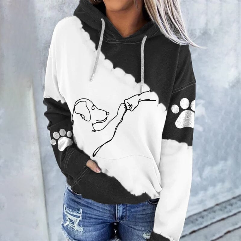 Mira | Stylischer Damenhoodie mit Digitalmotiv