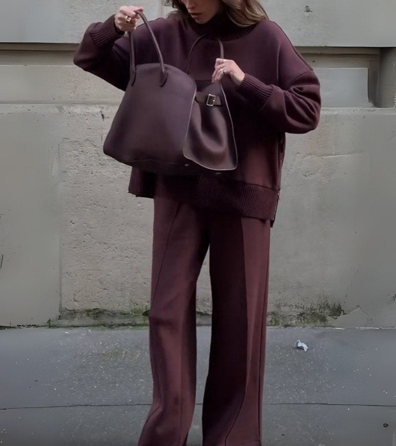 Celia | Schickes Damen-Set mit figurfreundlichem Kragen