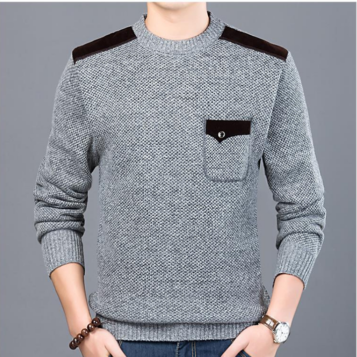 JONAS | Bequemer Herrenpullover mit feinem Strick