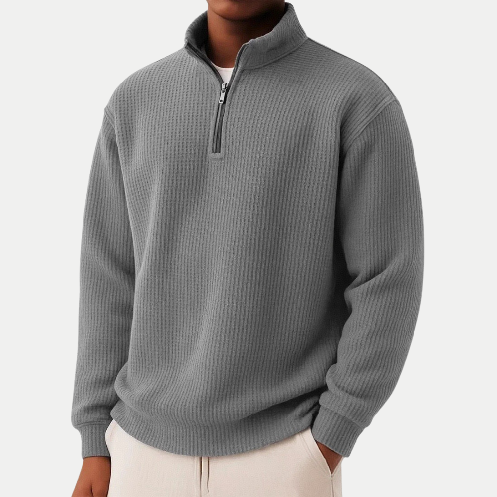Jonas | Eleganter Zip Pullover für jeden Tag