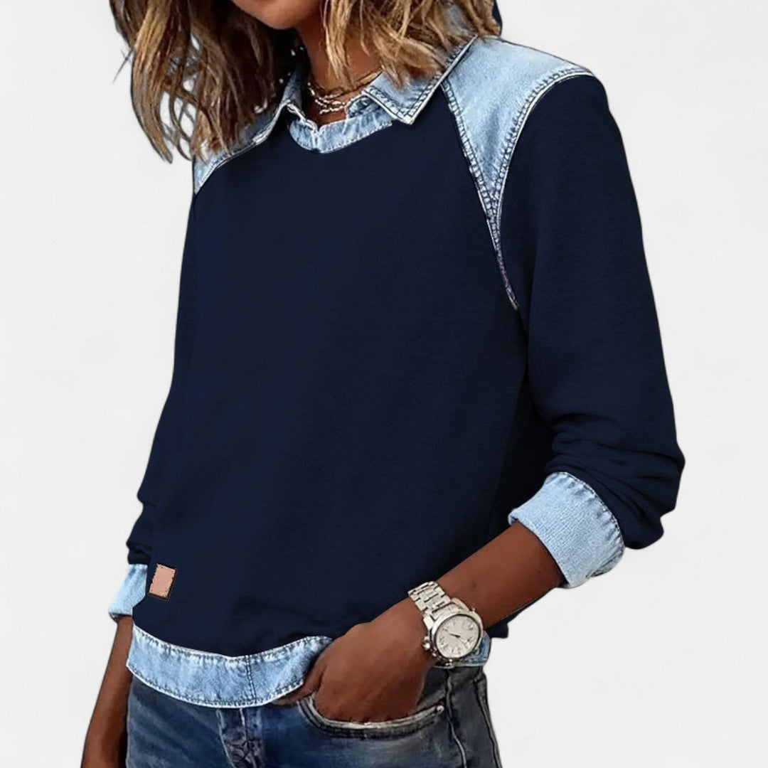 Lina | Modisches Damen Langarmshirt modern & chic