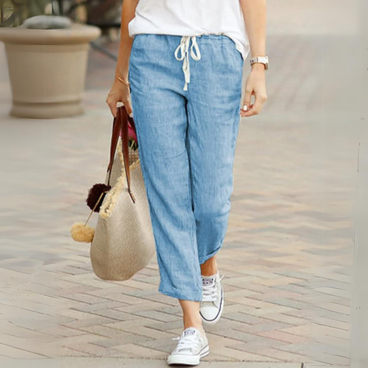 Truly | Elegante Leinenhose mit Gummibund