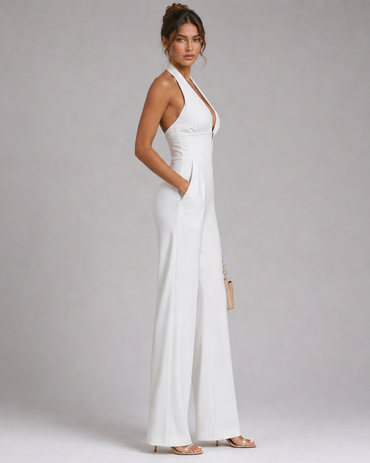 Nora | Stilvoller Jumpsuit Damen Neckholder Look