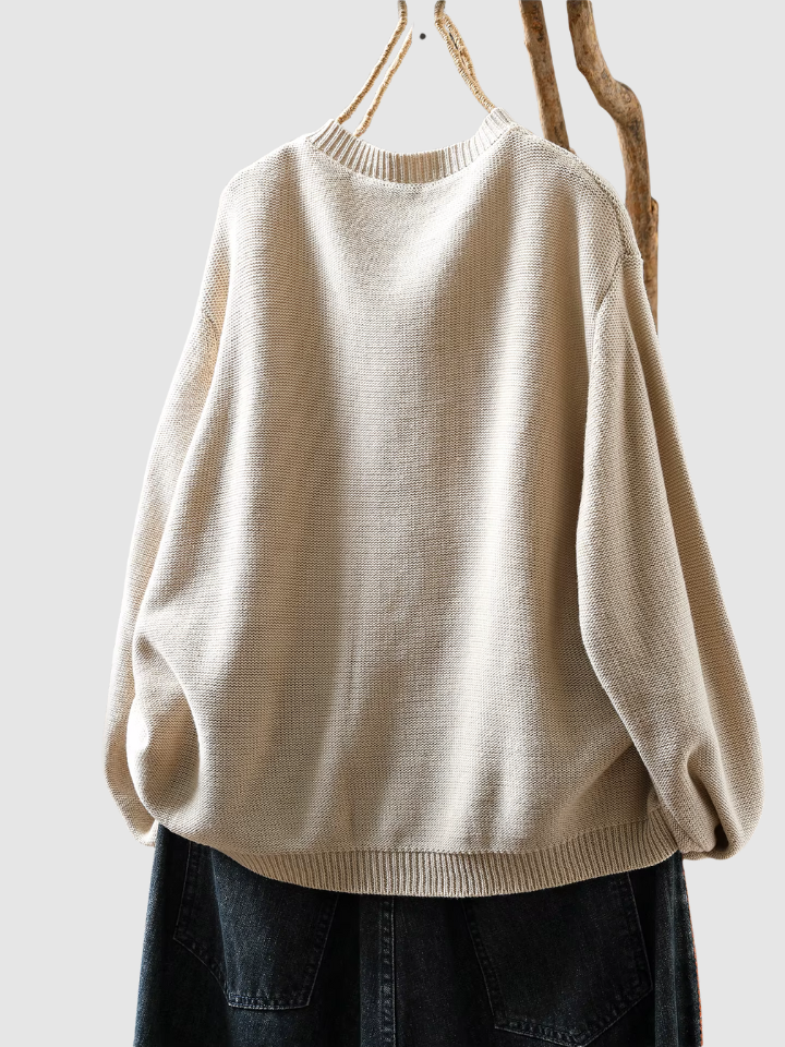 Mathilde | Strickjacke mit feinen farbigen Knopfdetails