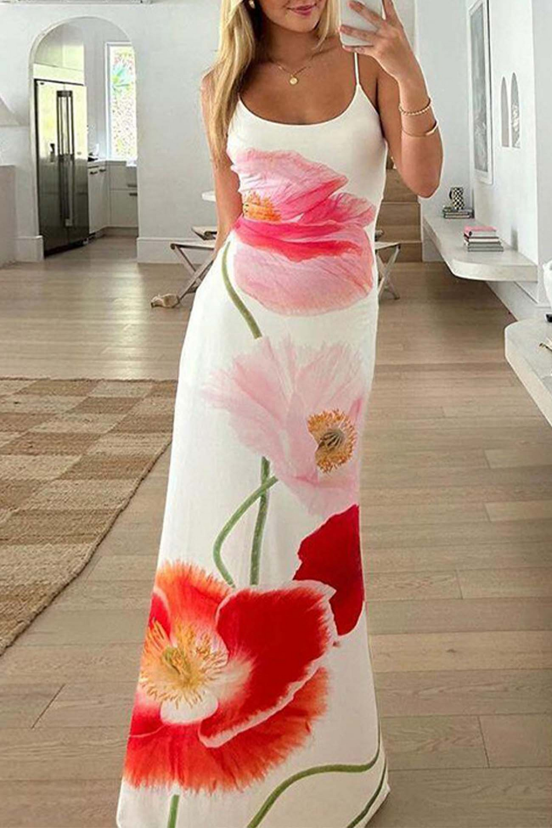 ROSSA | Geblümtes Kleid in Maxilänge