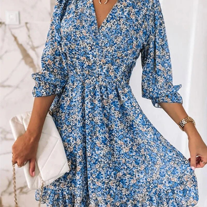 Lara | Modisches Floral Kleid Damen Chic