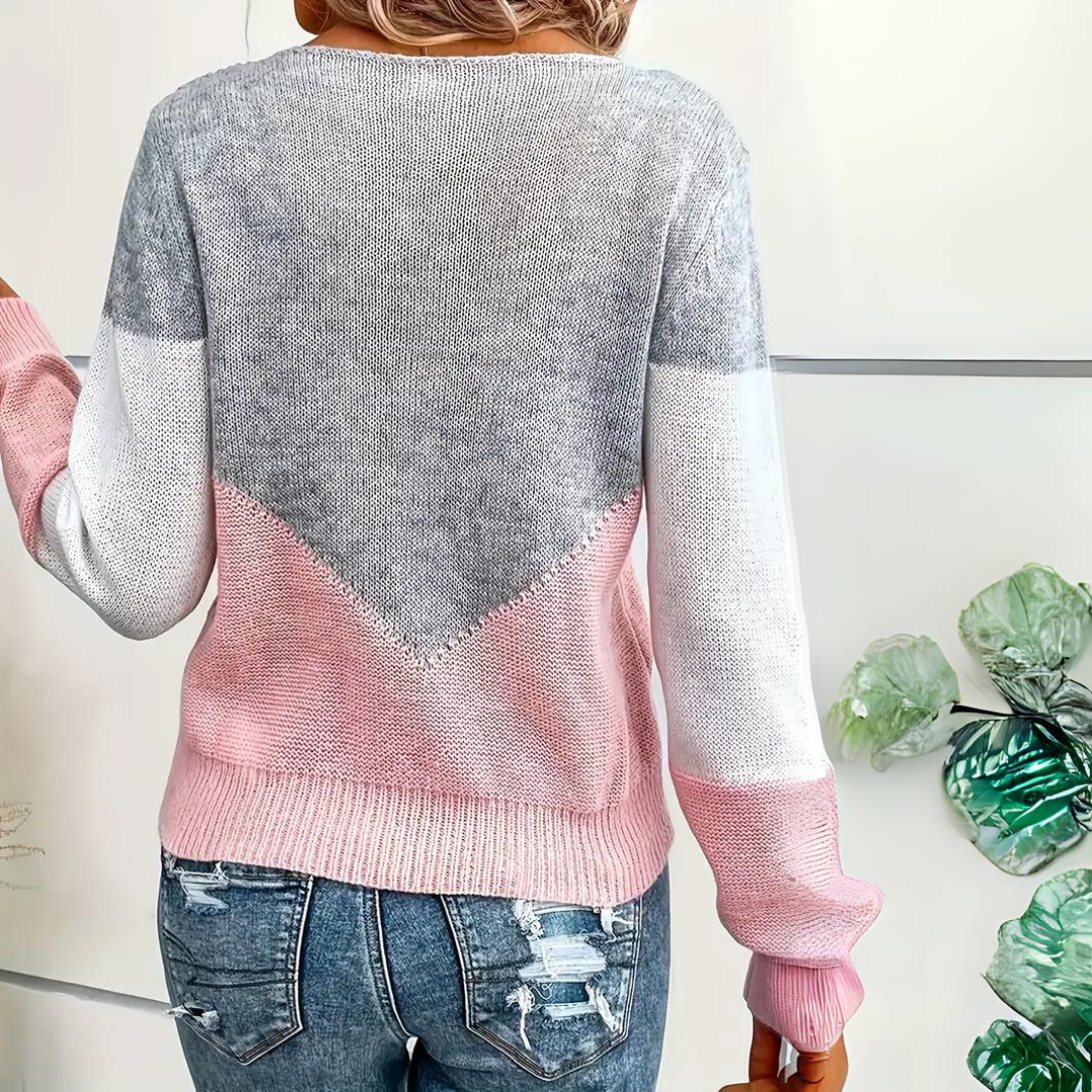 Gladys | Mehrfarbiger Pullover aus Strick