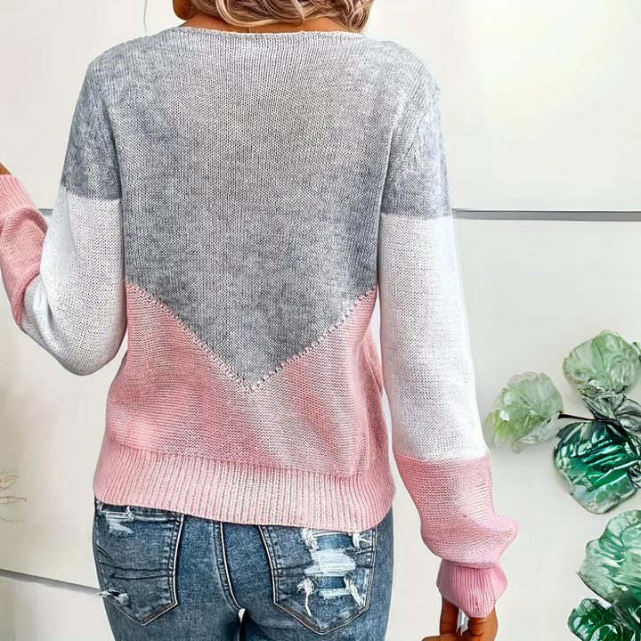Gladys | Mehrfarbiger Pullover aus Strick
