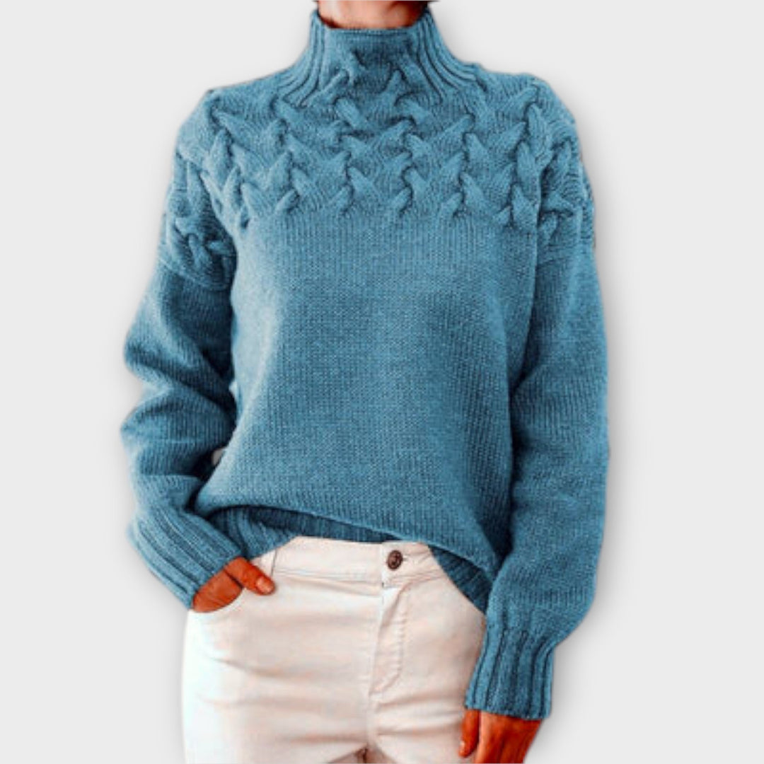 Julia | Zopfstrickpullover Damen elegant & bequem