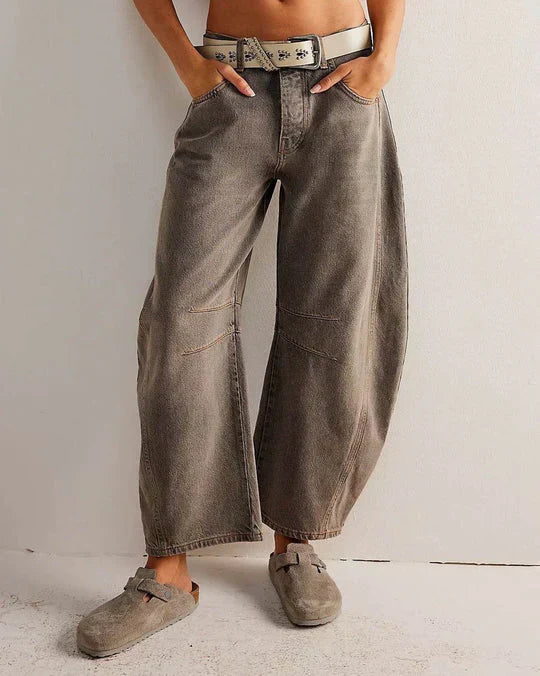 Mid-Rise | Weit geschnittene Tonnenjeans für modebewusste Frauen