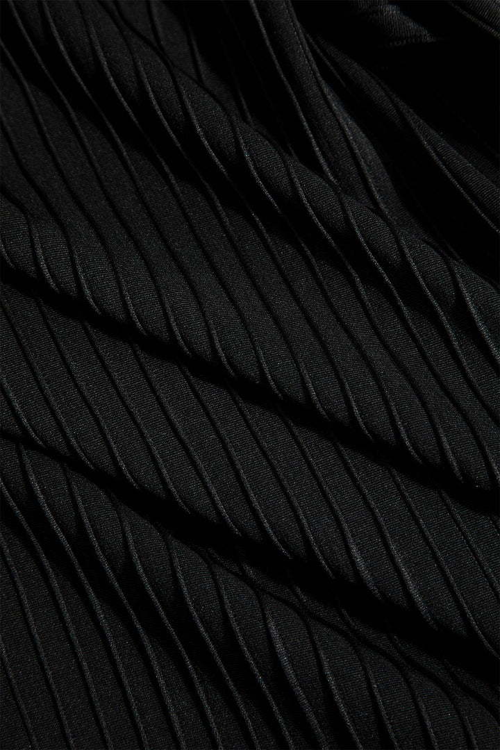 Minikleid mit geripptem Kontrastsäume-Design