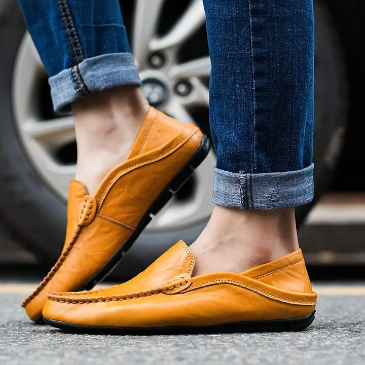 Venezianische handgemachte Lederloafer Herren