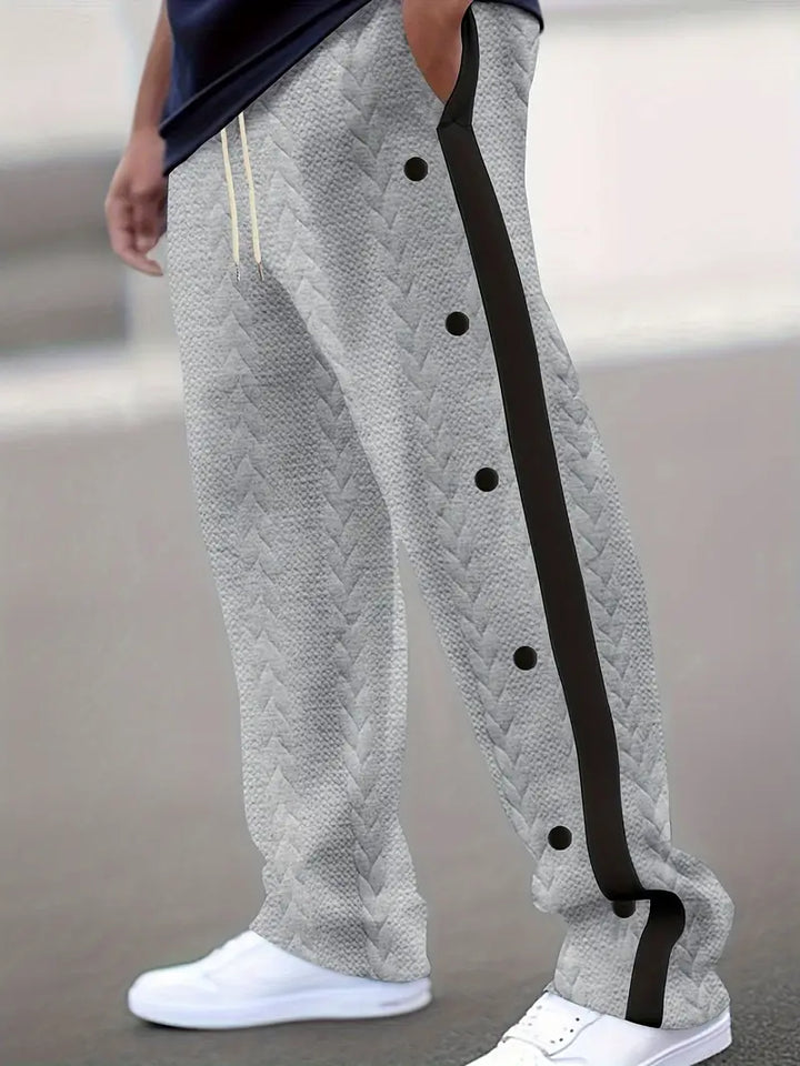Kiana | Lässige Strickhose mit seitlichen Knopfakzenten