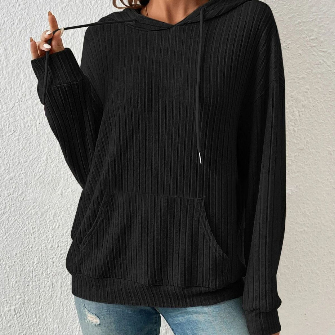 Lata | Damen Hoodie mit Kordelzug und Seitentaschen