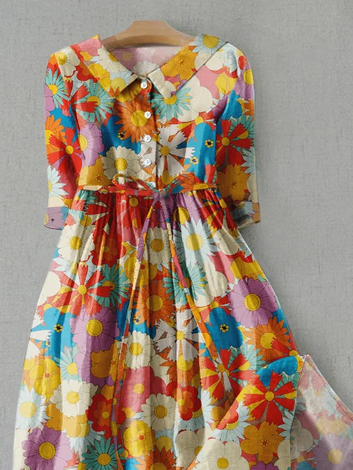 Coco | Geblümtes Kleid mit entspannter Passform