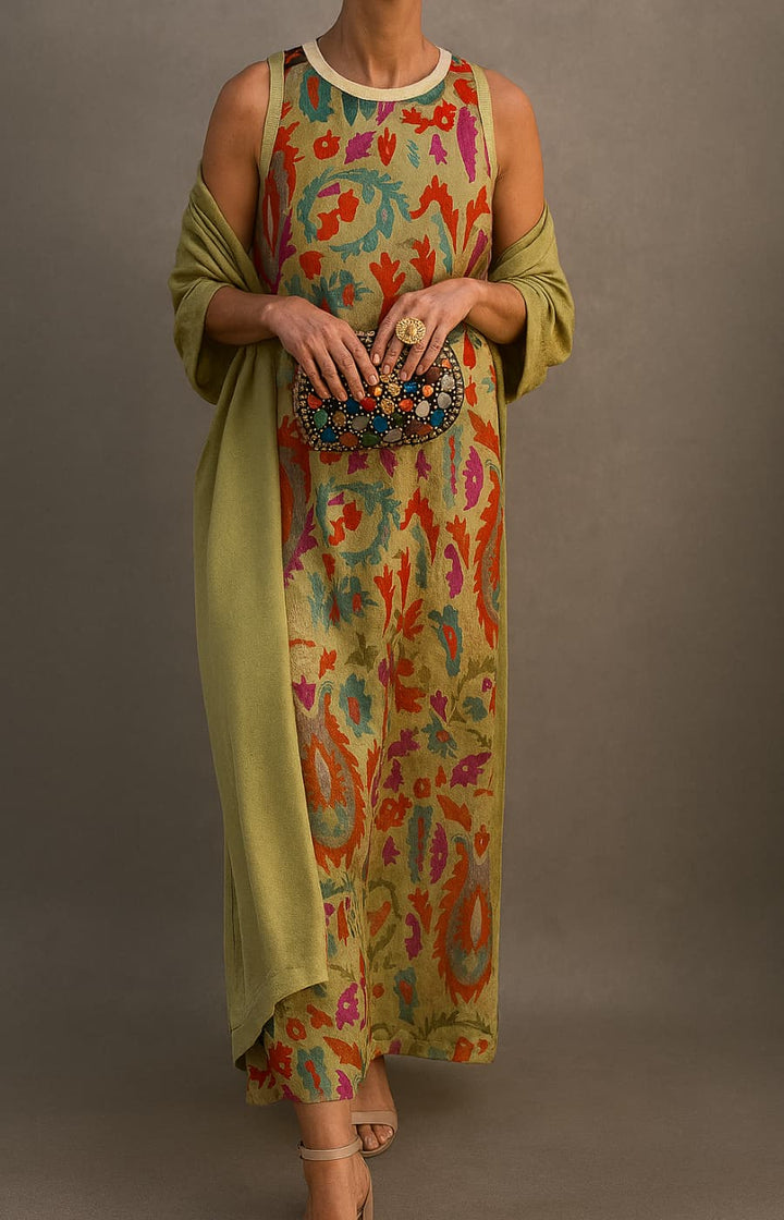 Jolina | Elegantes langes Kleid mit modernem Schnitt
