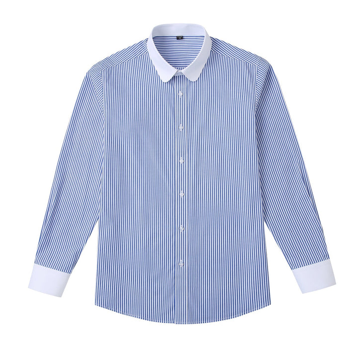 Gabriel | Trendiges Shirt Weiß Blau Herrenmode