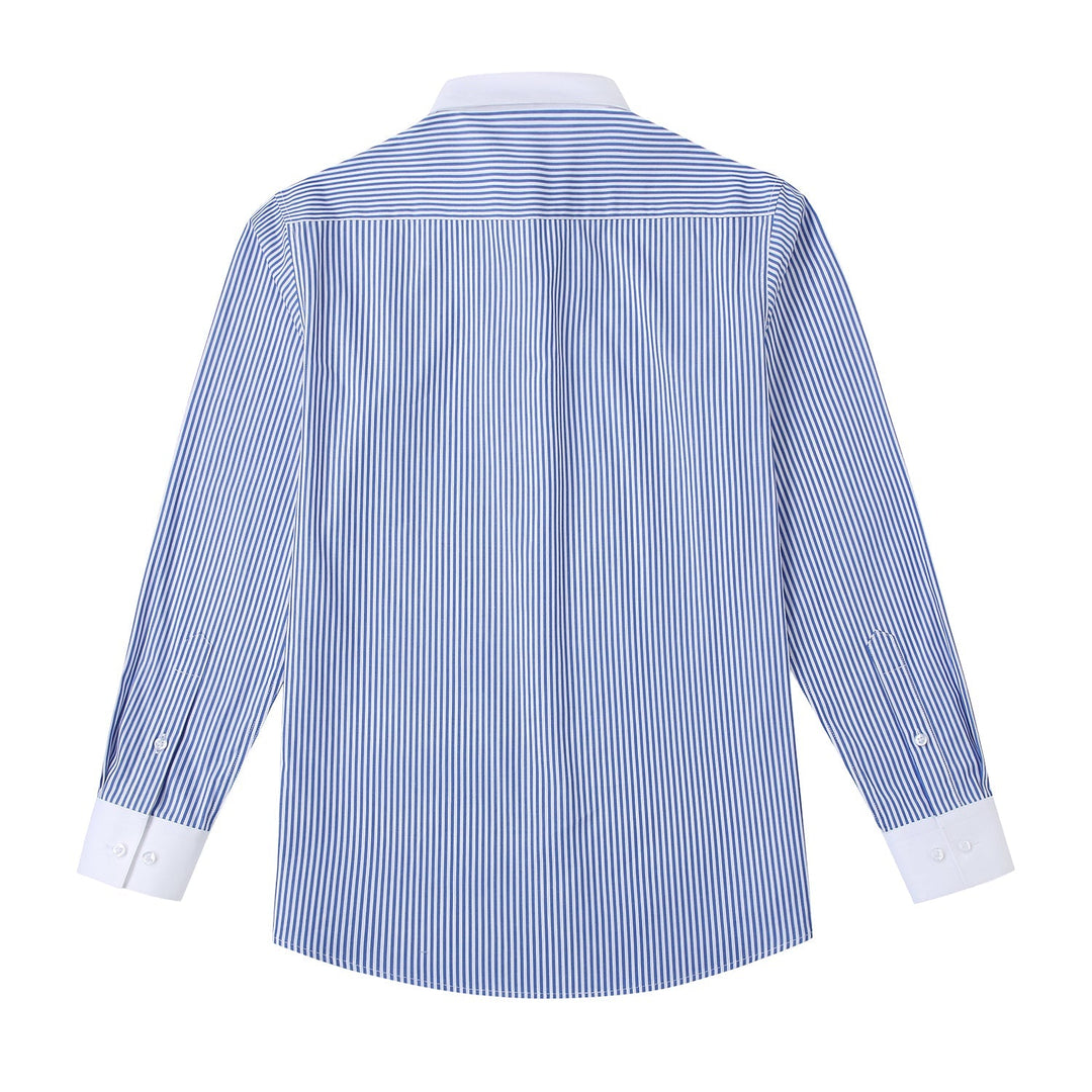 Gabriel | Trendiges Shirt Weiß Blau Herrenmode