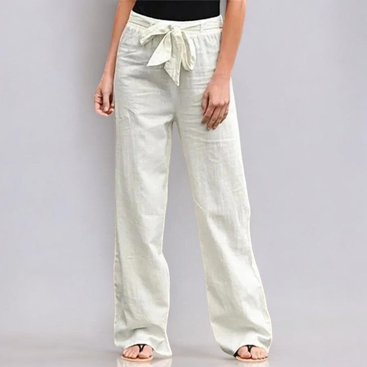 Astrid | Elastische Hose aus Leinen für Sommer