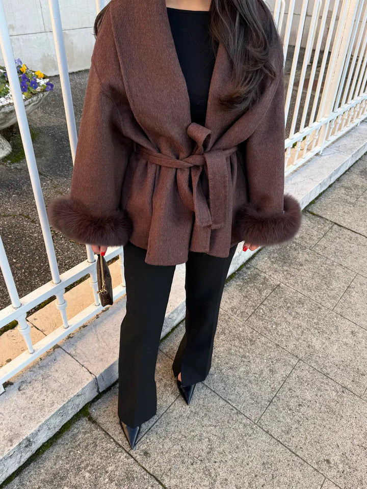 Elena | Damenmantel aus Wollmix luxuriös & stilvoll