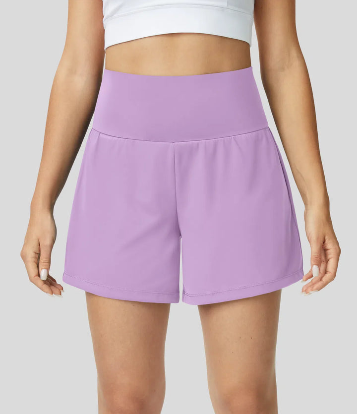 Natalia | 2-in-1 Yoga-Shorts mit hoher Taille