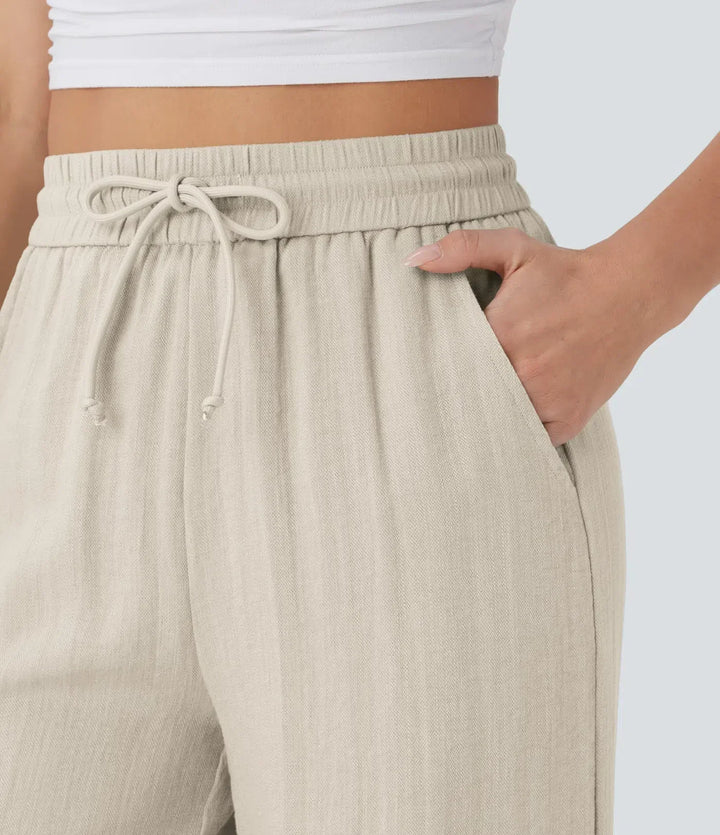 Elena | Bequeme Leinenhose mit fließender Passform