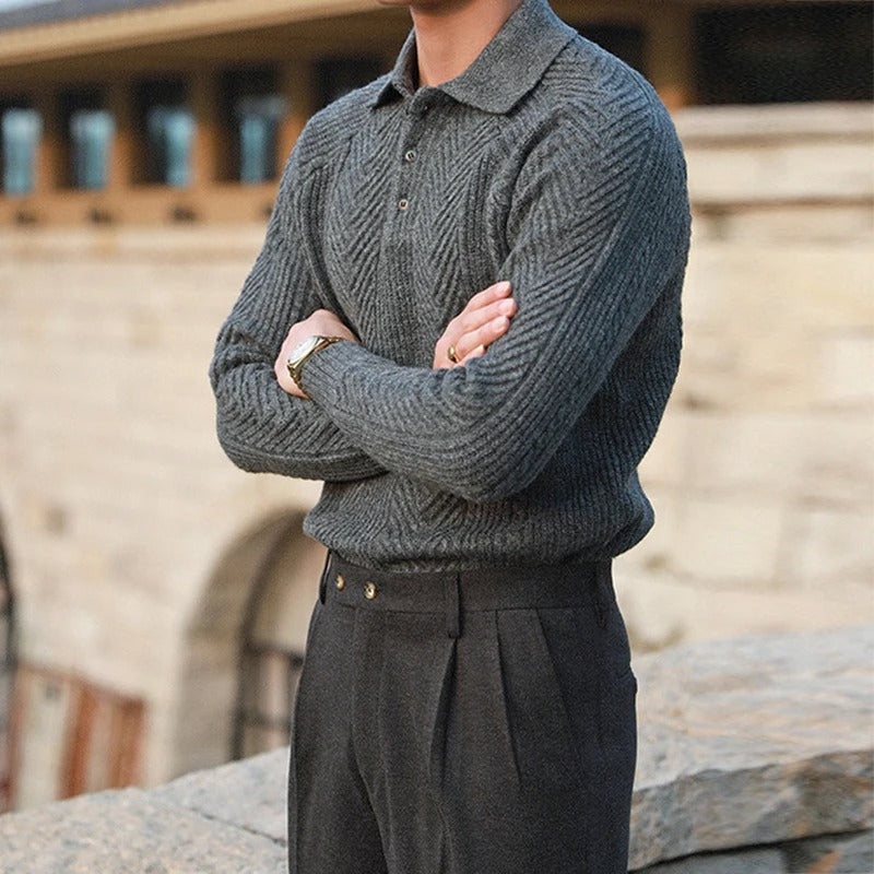 Robinson | Ikonischer Herrenpullover mit Strickmuster