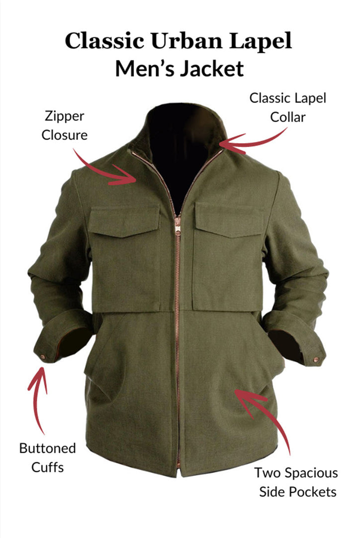 Urban Herrenjacke mit klassischem Reverskragen