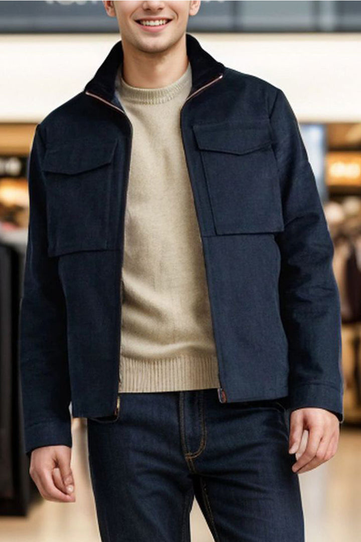 Urban Herrenjacke mit klassischem Reverskragen