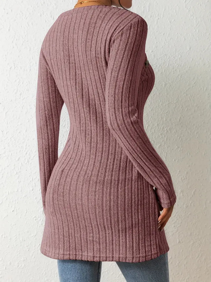 Camille | Asymmetrisches Oberteil mit Knopfdetails