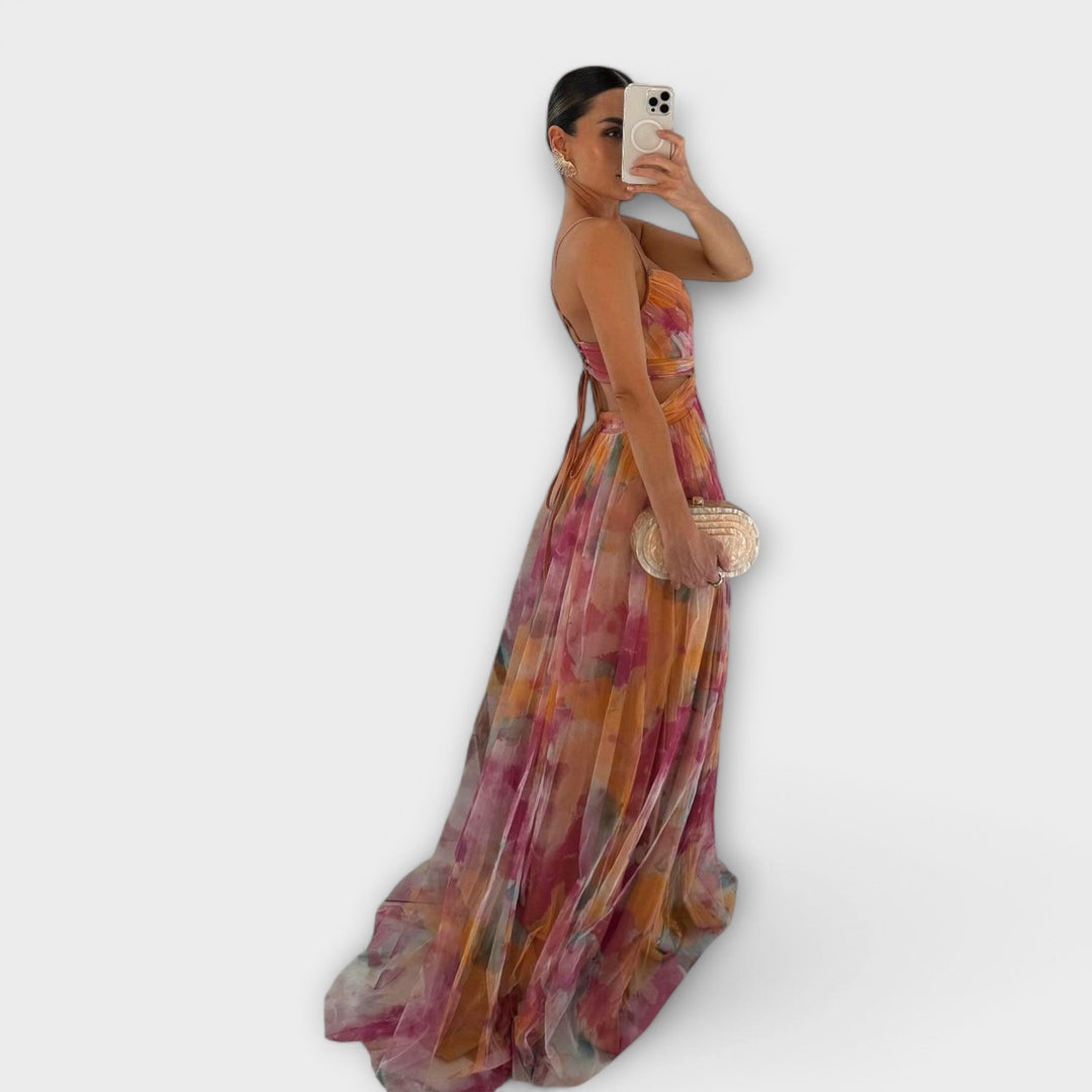 Vivien | Stilvolles Mesh Maxikleid für Frauen